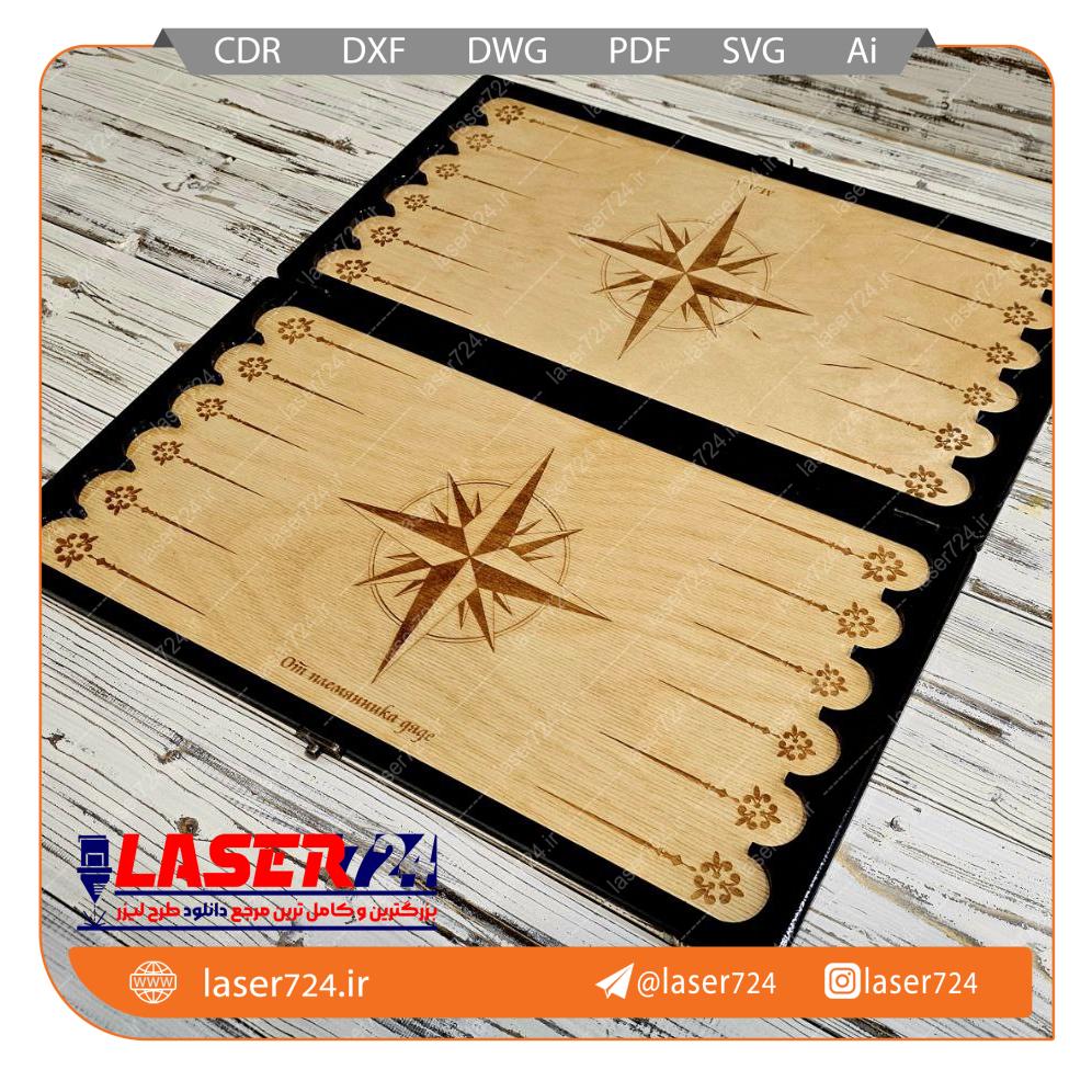 طرح برش لیزر تخته نرد تصویر شماره 3